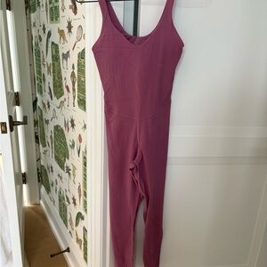 Purple Sleeveless Jumpsuit